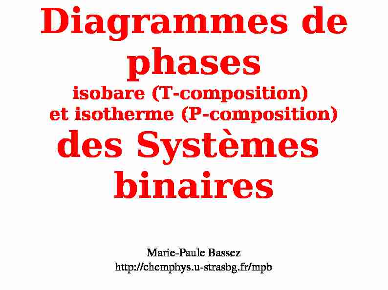 [PDF] isobare (T-composition) et isotherme - chimie-physique