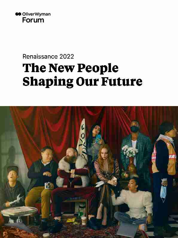 Renaissance 2022 - The New People Shaping Our Future