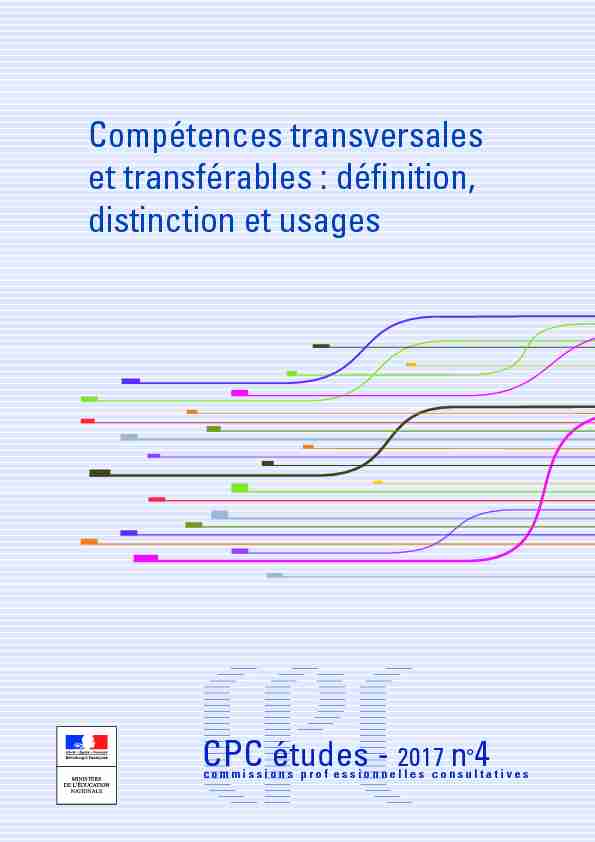 Compétences transversales et transférables : définition distinction