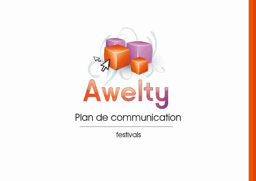 Plan Communication Festivals - Awelty