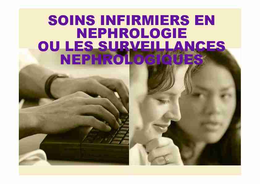 2016-Soins infirmiers en nephrologie - IFSI DIJON