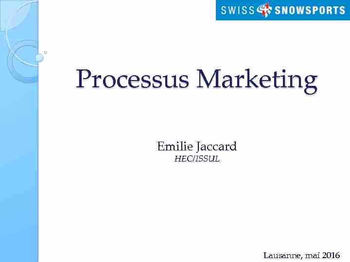 [PDF] Processus Marketing