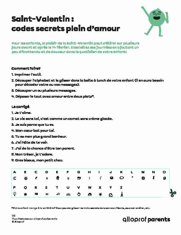 Saint-Valentin : codes secrets plein damour