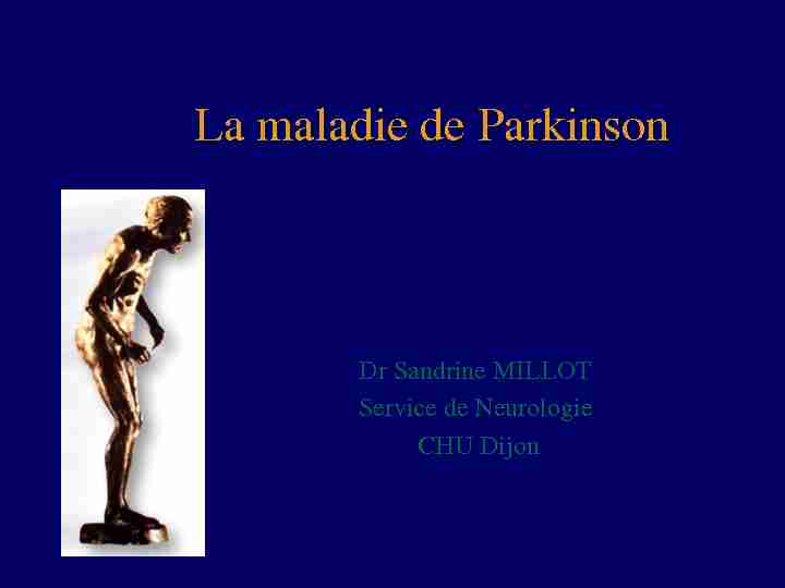 La maladie de Parkinson - IFSI DIJON