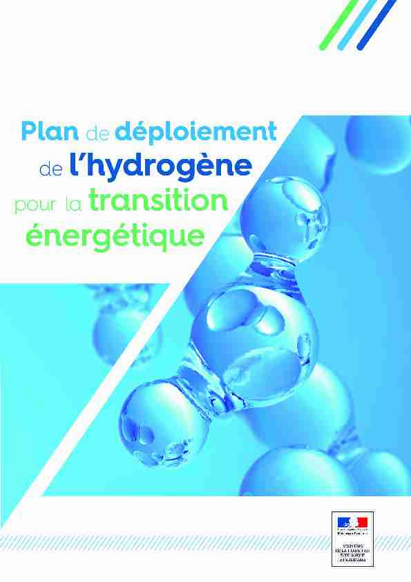 Le plan Hydrogène Français