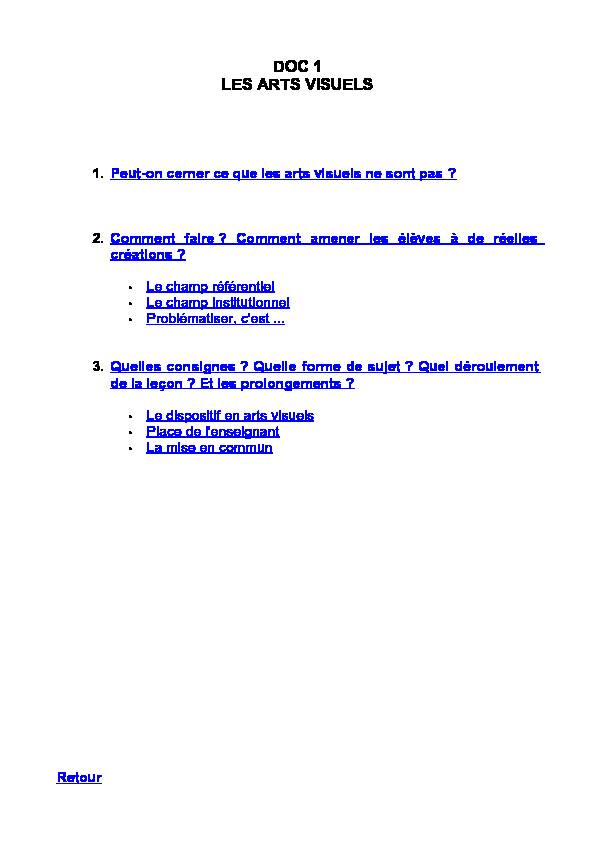 [PDF] DOC 1 LES ARTS VISUELS - Académie de Grenoble