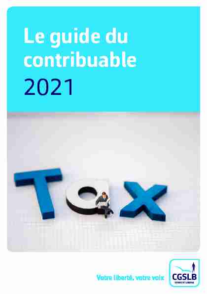 Le guide du contribuable 2021