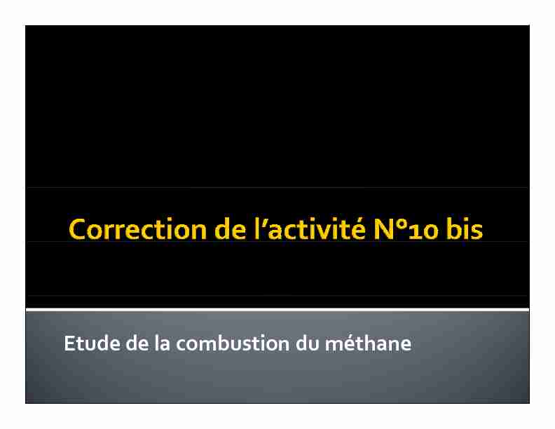 [PDF] Etude de la combustion du méthane
