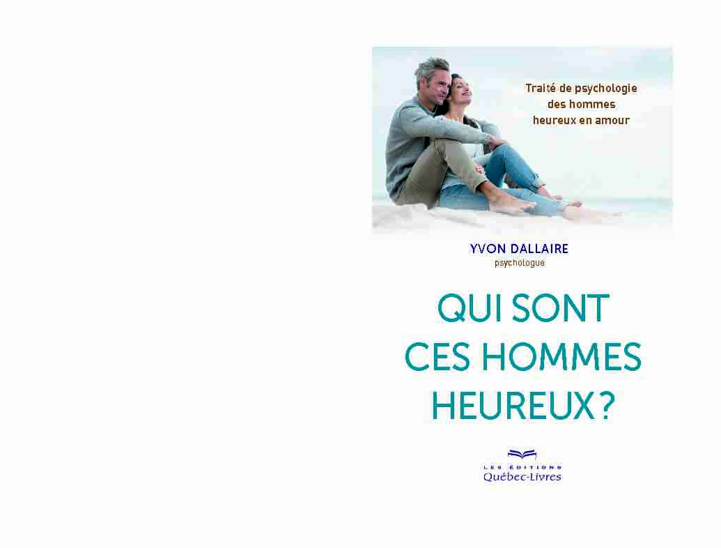 [PDF] QUI SONT CES HOMMES HEUREUX ?