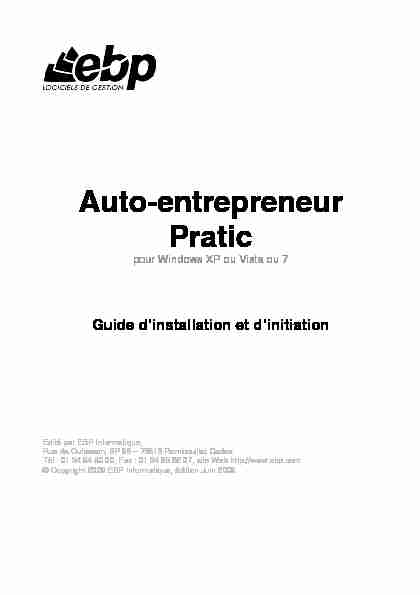 Auto-entrepreneur Pratic
