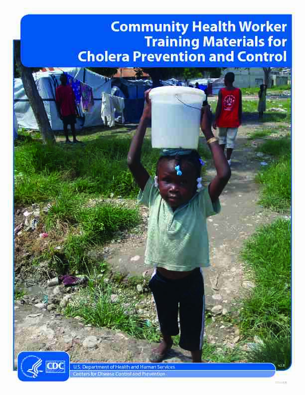Community Health Worker Training Materials for Cholera Prevention