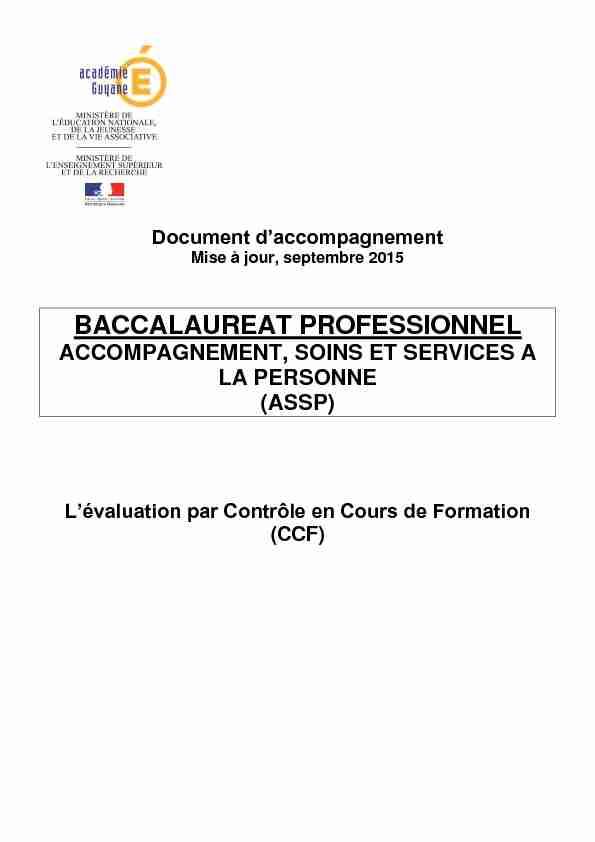 BACCALAUREAT PROFESSIONNEL - Académie de Guyane