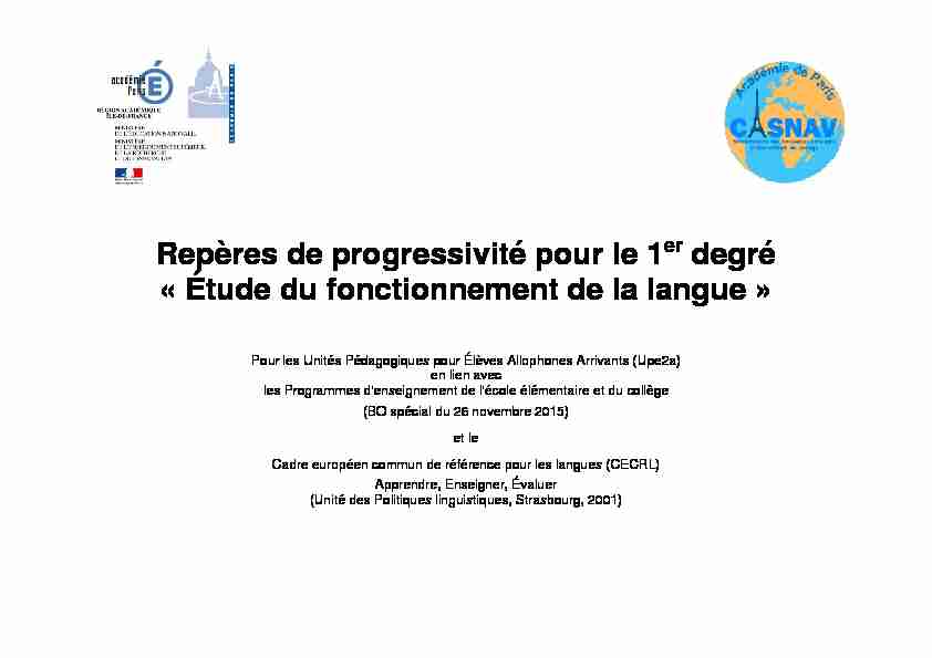 Progressions étude langue Upe2a 2018 05072018