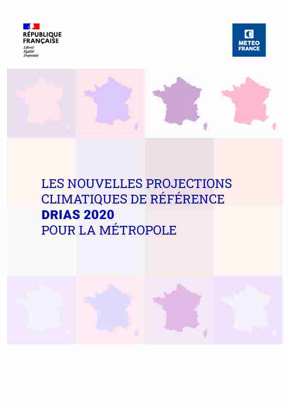 [PDF] Les nouvelles projections climatiques de référence DRIAS-2020