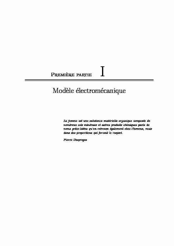 [PDF] Modèle électromécanique