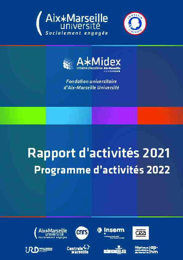 Rapport dactivités 2021 - Programme dactivités 2022