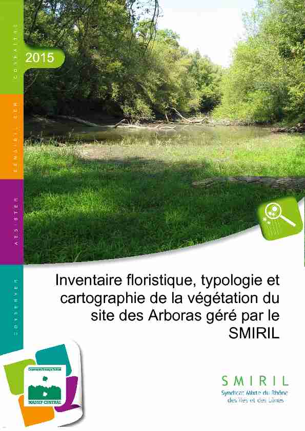 [PDF] Inventaire floristique typologie et cartographie de la végétation du