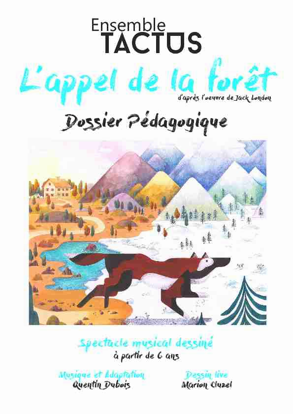 [PDF] Lappel de la forêt - Ensemble TaCTuS -