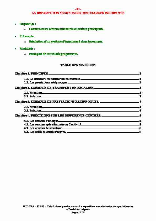 [PDF] - 03 - LA REPARTITION SECONDAIRE DES CHARGES  - Canalblog
