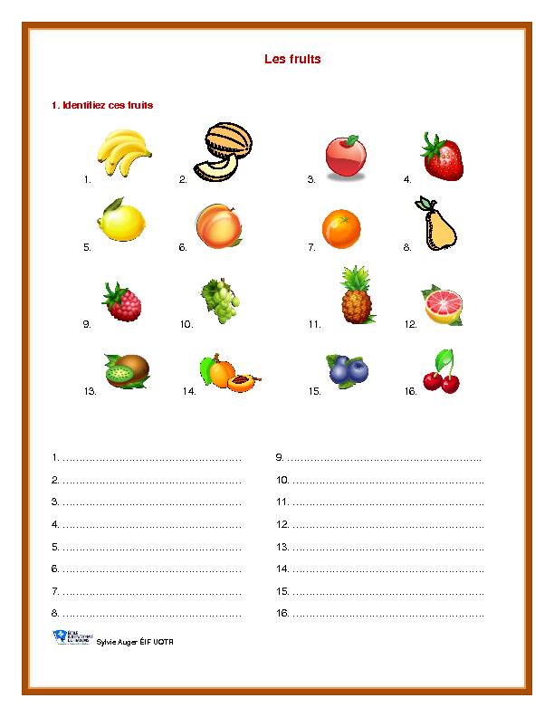 [PDF] Les fruits