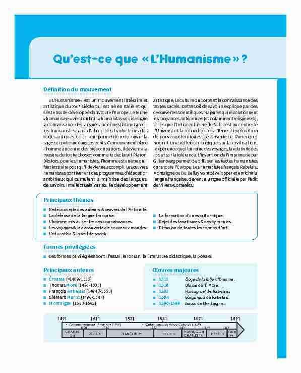 [PDF] LHumanisme - Éditions Ellipses