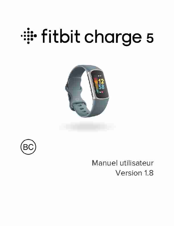 Fitbit Charge 5 Manuel utilisateur