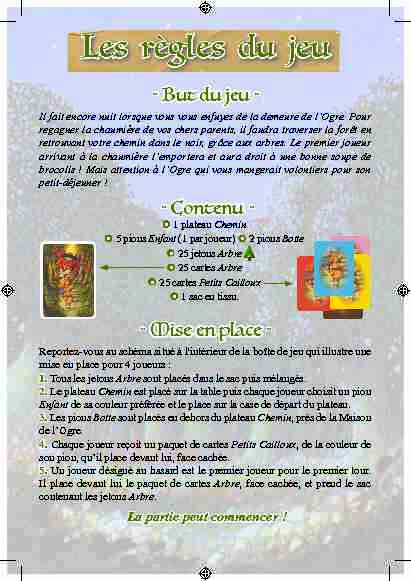 Le Petit Poucet Règle - 1jour-1jeu.com