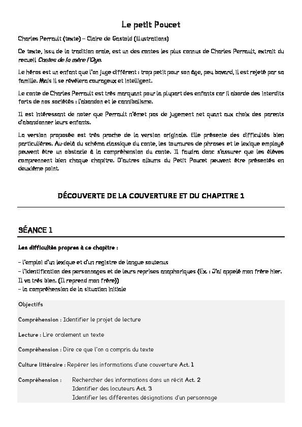 [PDF] Le petit Poucet