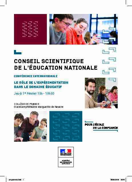 Conseil scientifique de lÉducation nationale