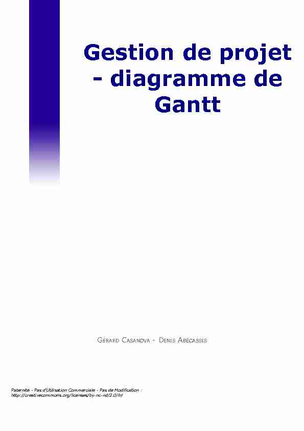 [PDF] Gestion de projet - diagramme de Gantt - AUNEGE