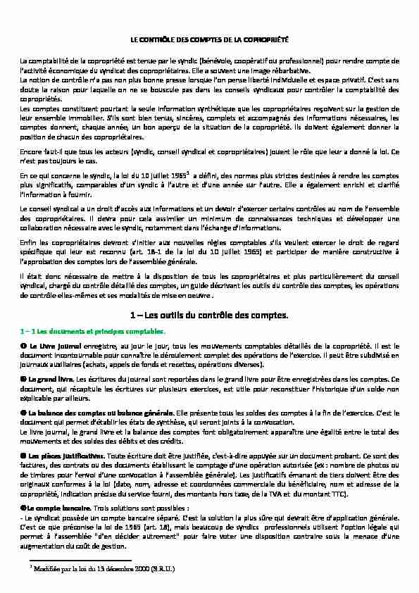 LE CONTRÔLE DES COMPTES DE LA COPROPRIÉTÉ.pdf