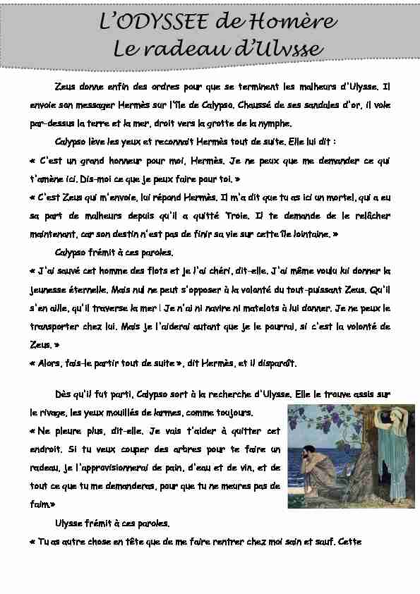 [PDF] LODYSSEE de Homère Le radeau dUlysse