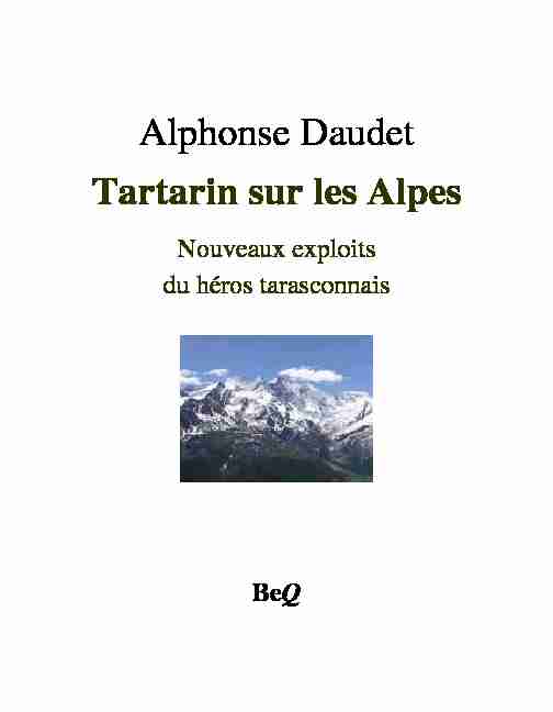 Tartarin sur les Alpes