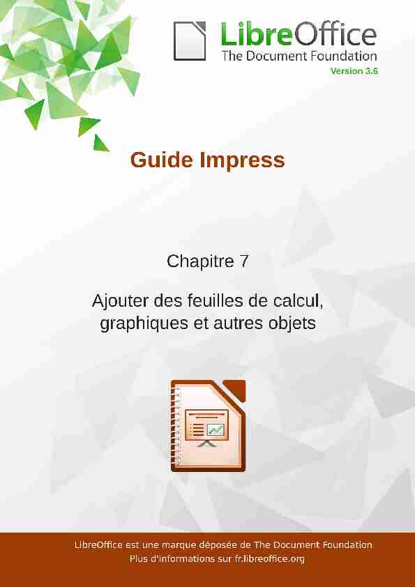 LibreOffice 3.6 : Impress guide utilisateur