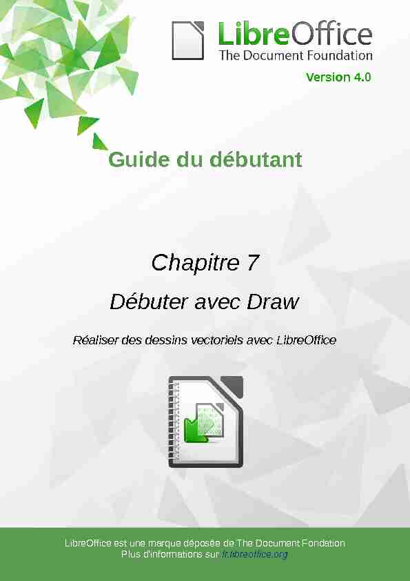 [PDF] Débuter avec Draw - The Document Foundation Wiki