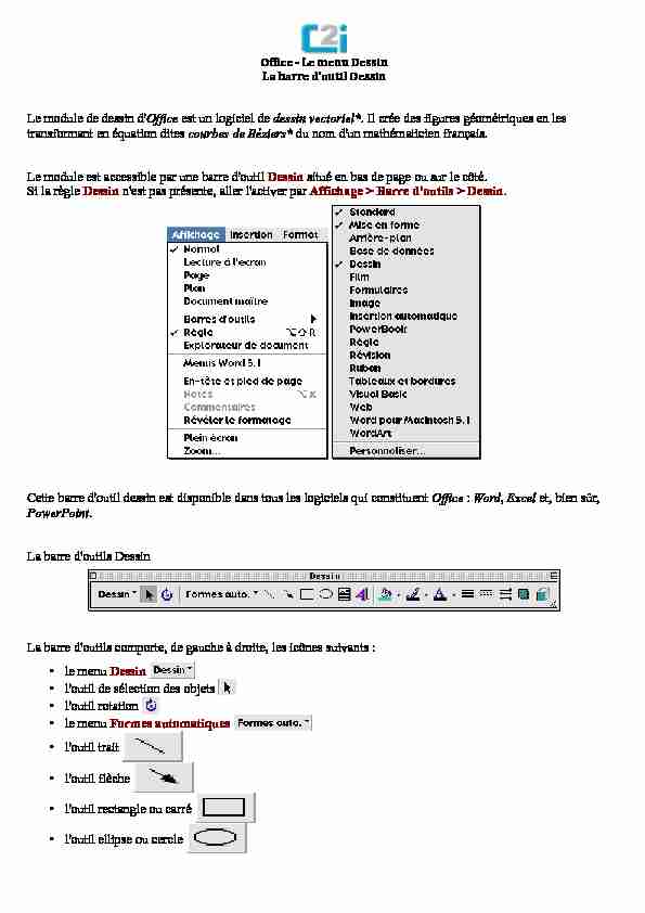 [PDF] Le module de dessin dOffice est un logiciel de dessin vectoriel* Il