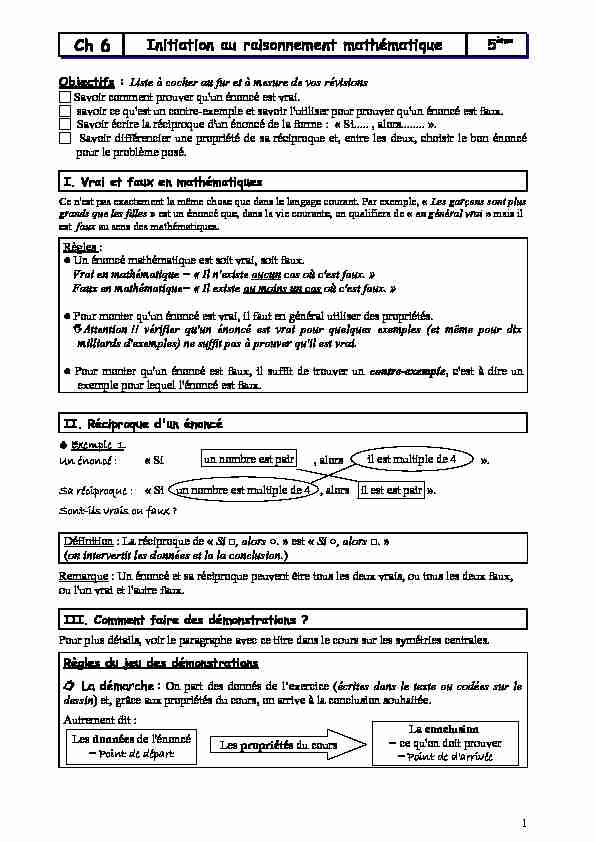 Searches related to initiation à la démonstration 5ème exercices PDF