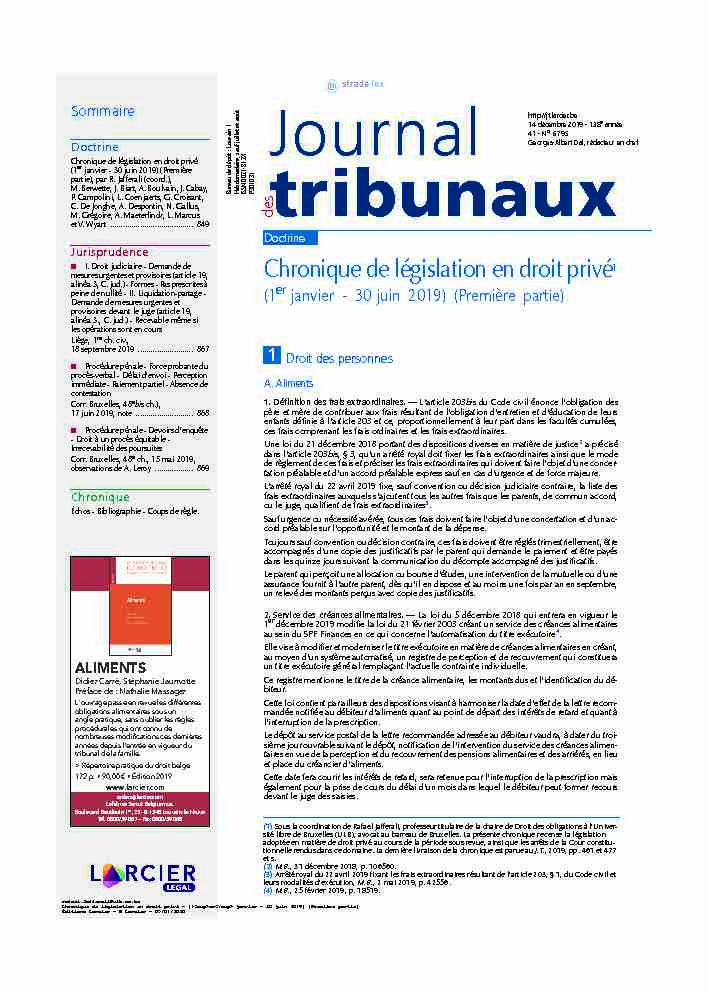 Journal tribunaux