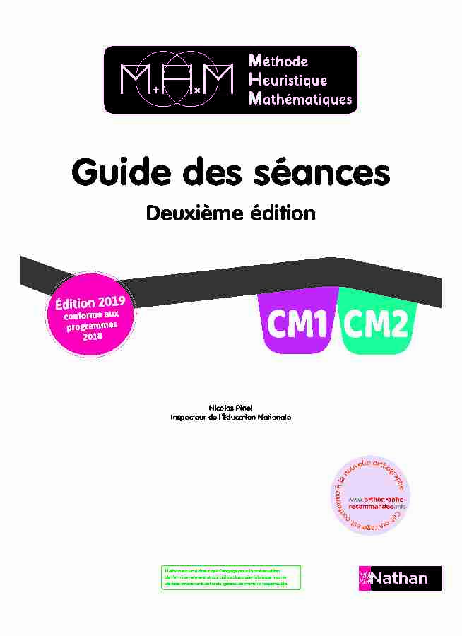 [PDF] CM2 CM1 - La Méthode Heuristique de mathématiques