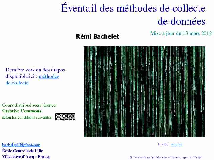 [PDF] Éventail des méthodes de collecte de données - Rémi Bachelet
