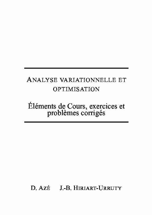 [PDF] Éléments de Cours, exercices et problèmes corrigés - Institut de