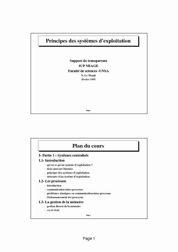 [PDF] Principes des systèmes dexploitation