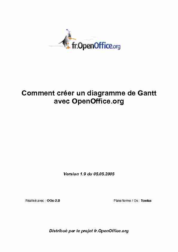 Comment créer un diagramme de Gantt avec OpenOfficeorg