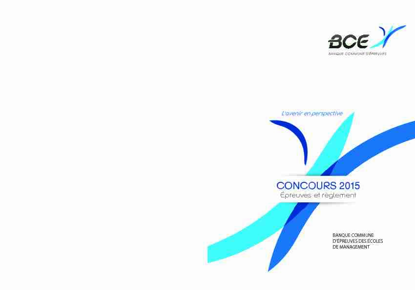 CONCOURS 2015