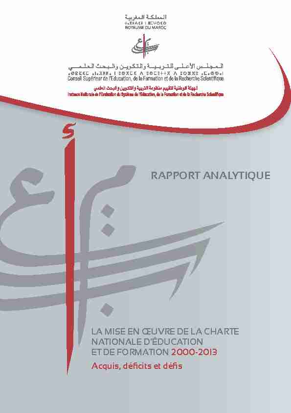 RAPPORT ANALYTIQUE