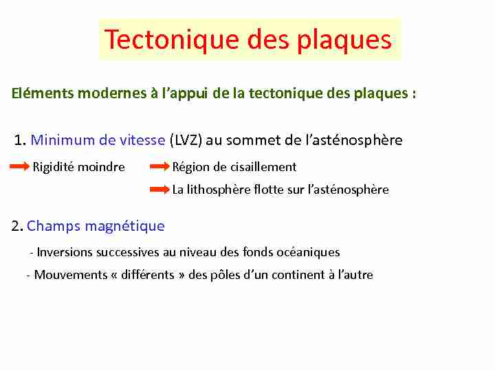 [PDF] Tectonique des plaques