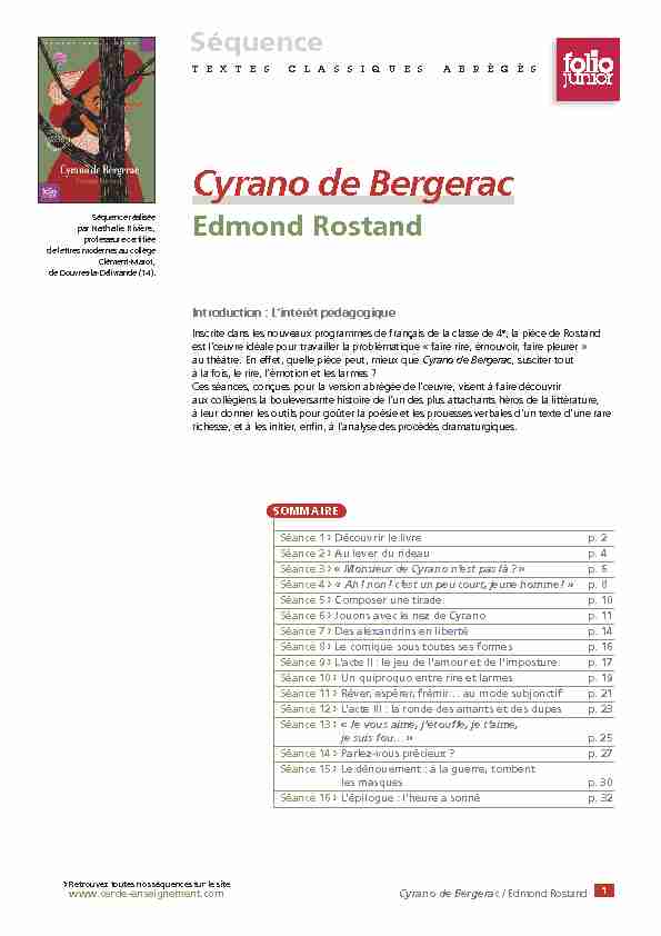 [PDF] Cyrano de Bergerac - Cercle Gallimard de lenseignement