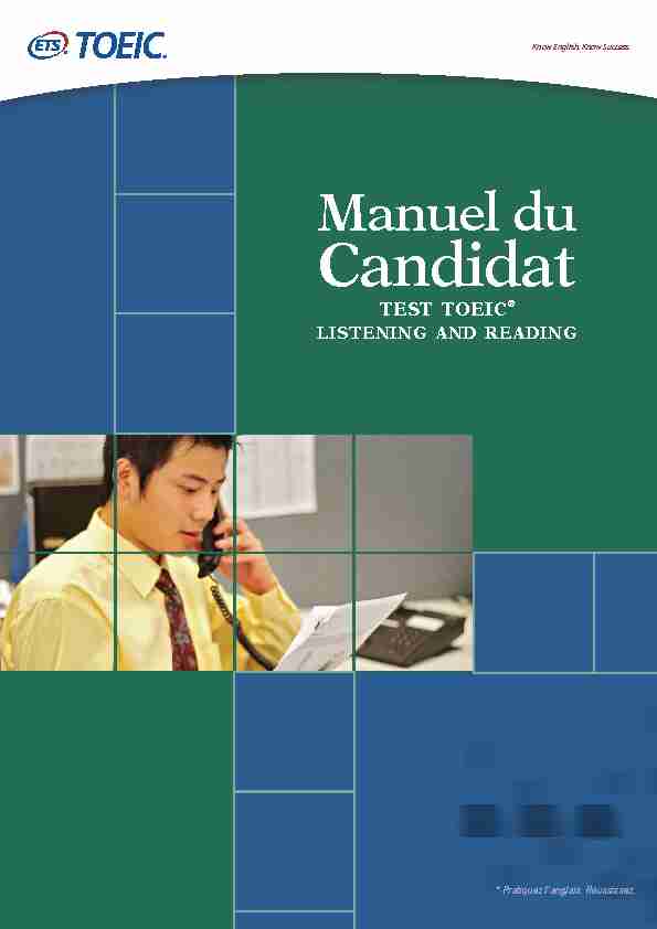 Manuel du Candidat