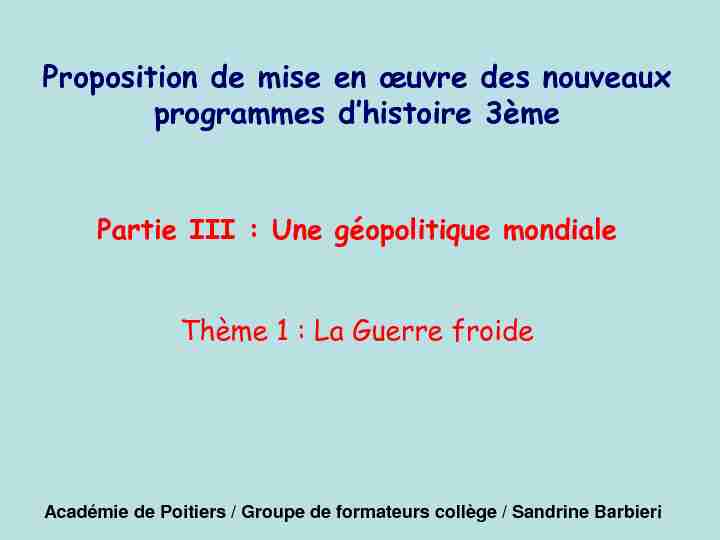 [PDF] Guerre froide