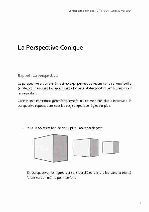 [PDF] La Perspective Conique - WordPresscom